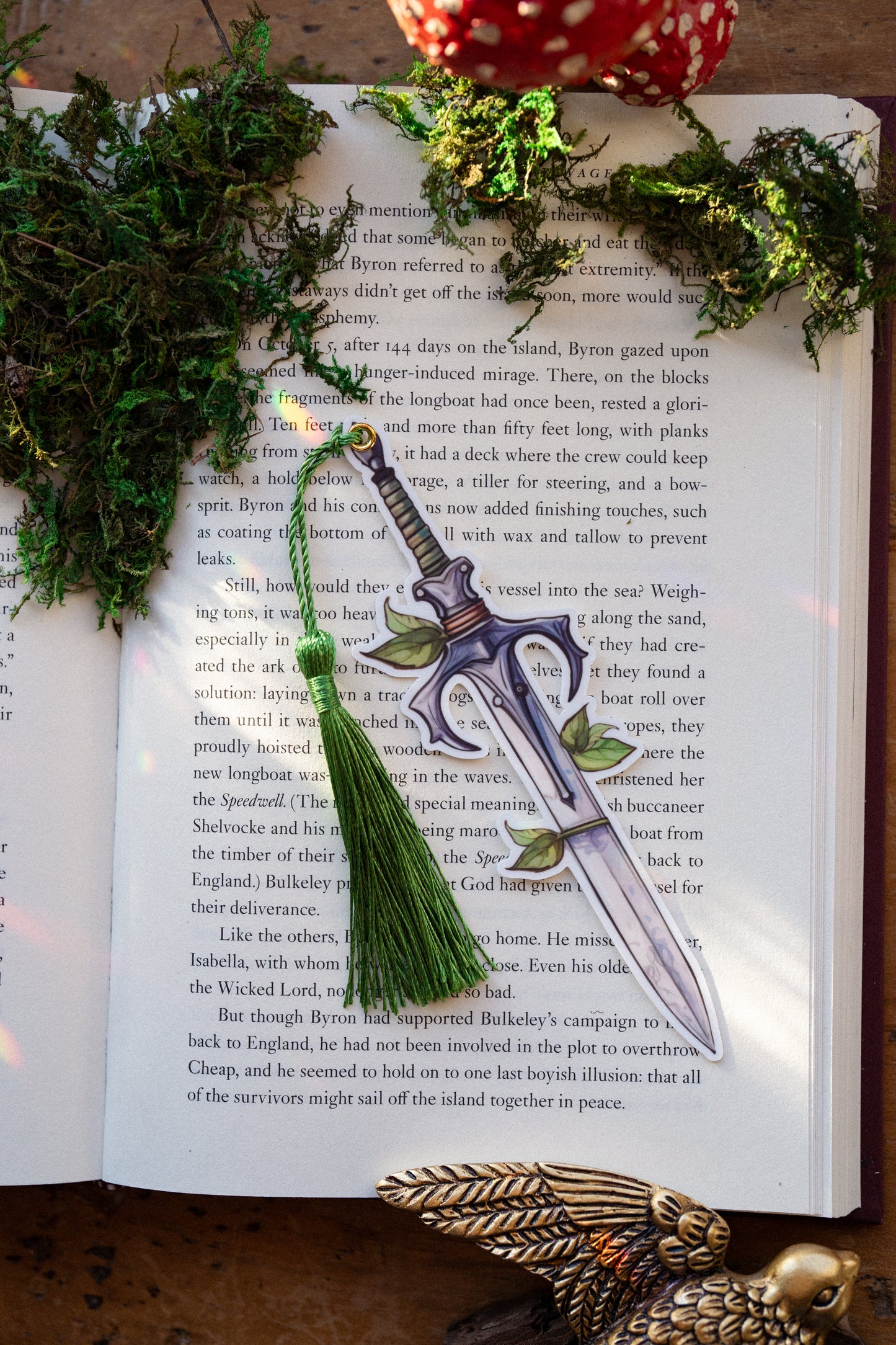 Floral and Ivy Sword Bookmarks