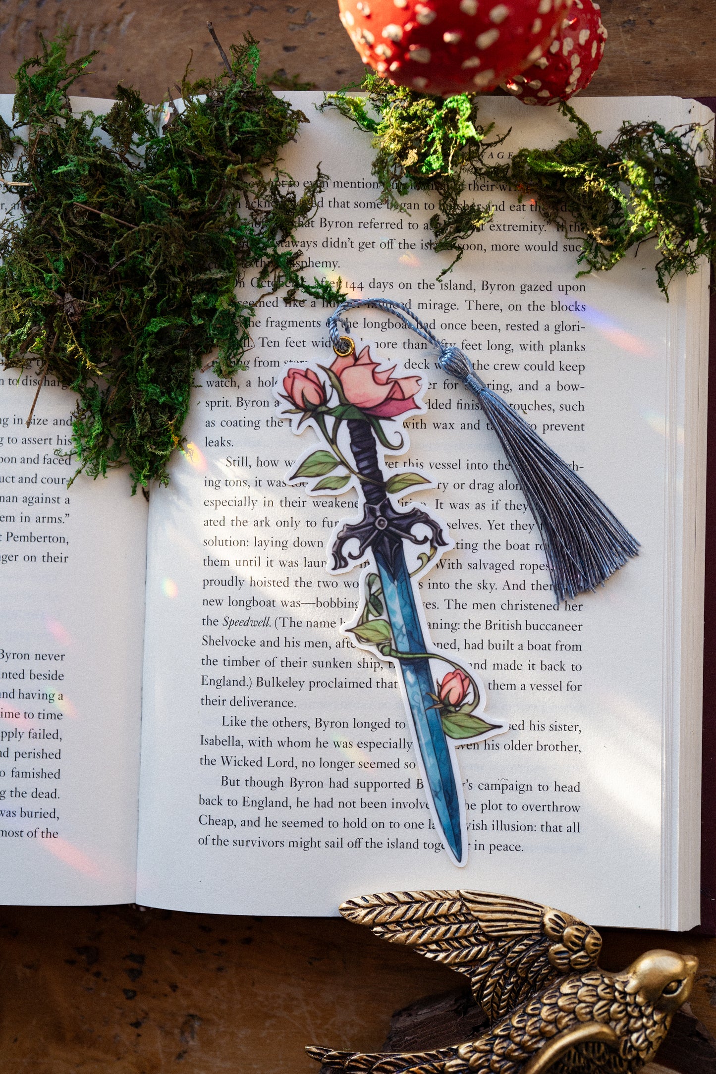 Floral and Ivy Sword Bookmarks