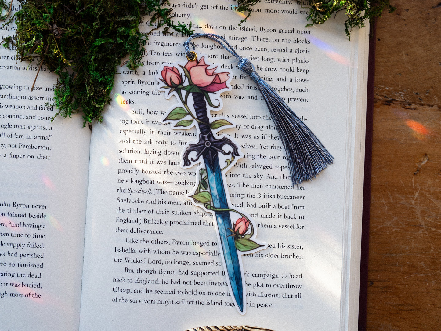 Floral and Ivy Sword Bookmarks