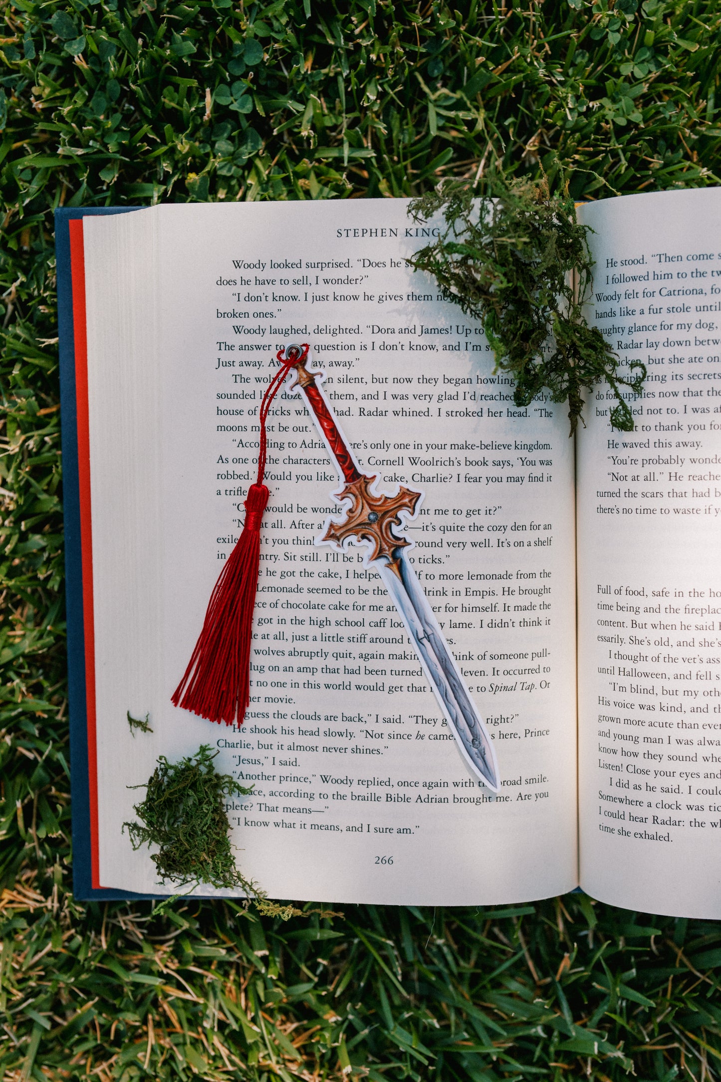 Gilded Crimson Sword Bookmark