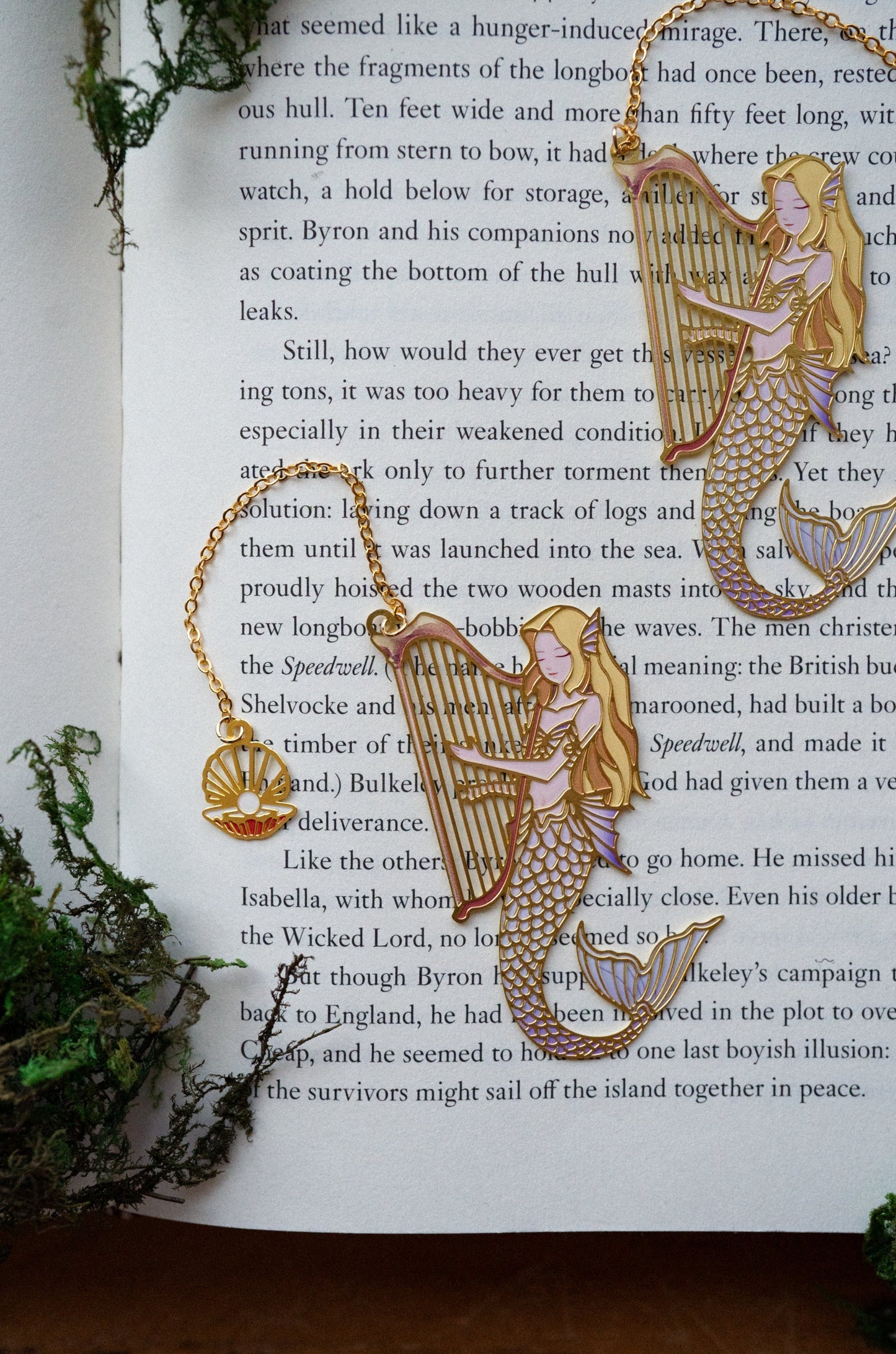 Harpist of the Tides Metal Bookmark