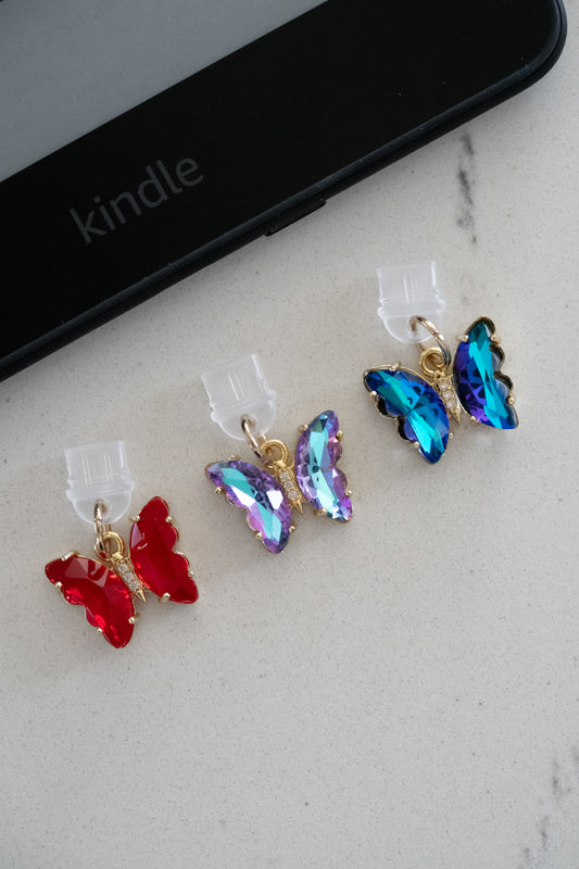 Butterfly Kindle Dust Plug Charm