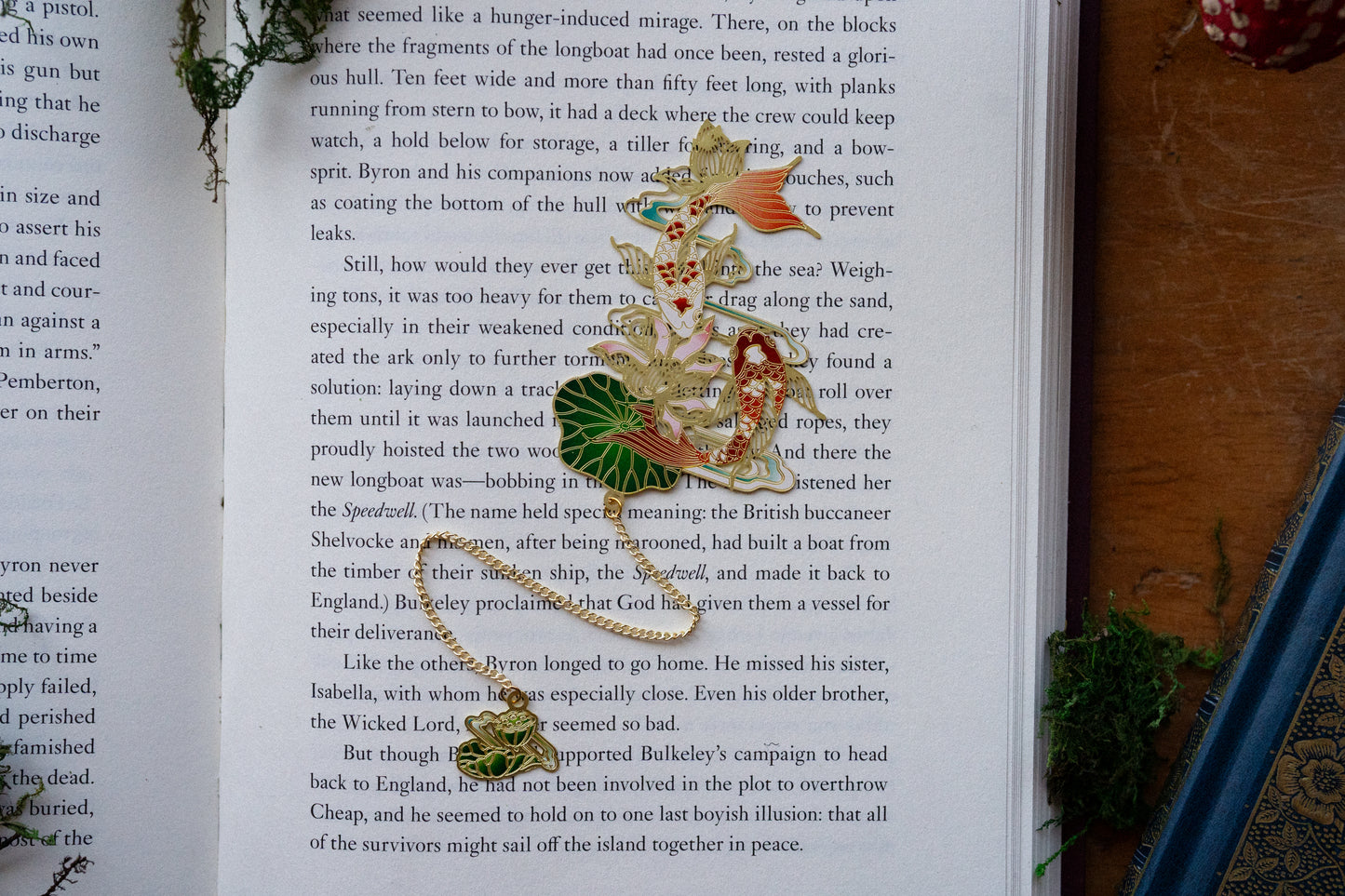 Koi Fish Metal Bookmark