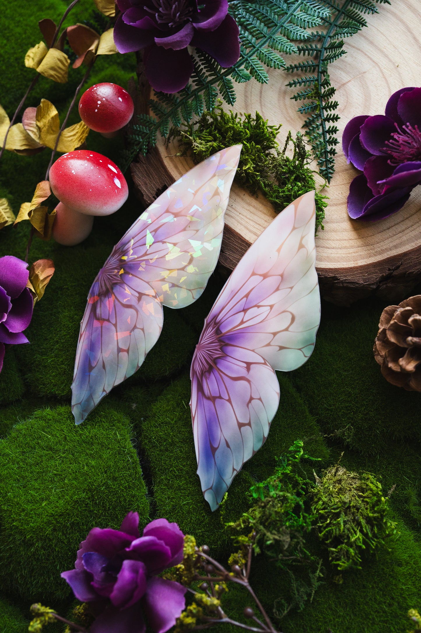 Lavender Glimmer Wing Bookmark