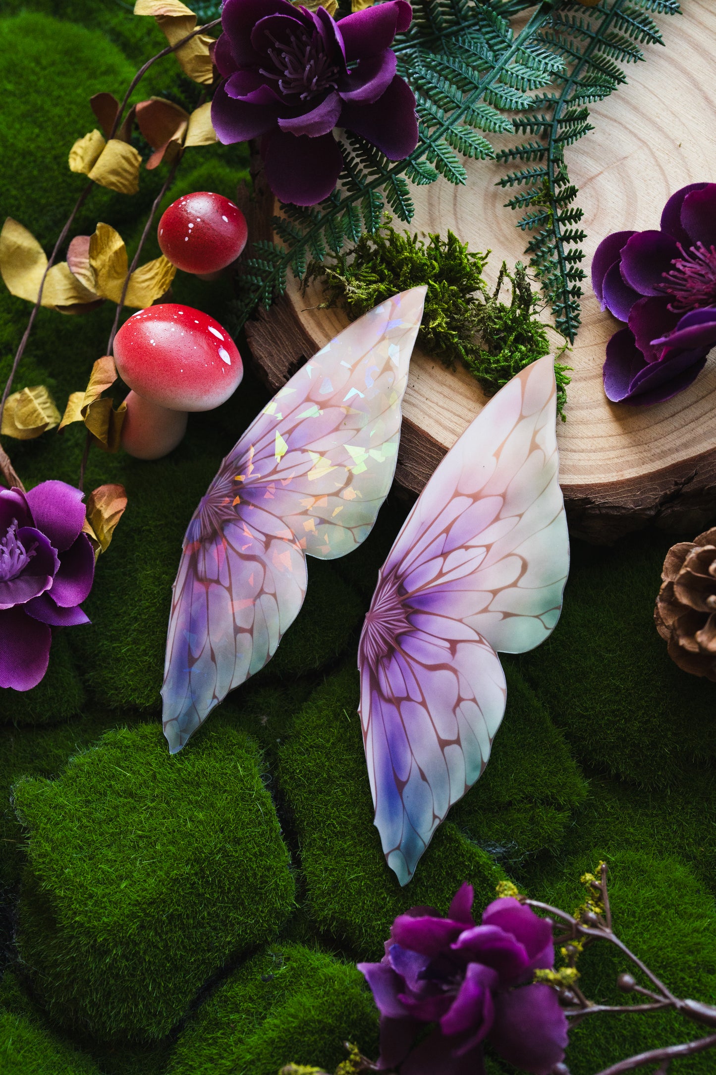 Lavender Glimmer Wing Bookmark