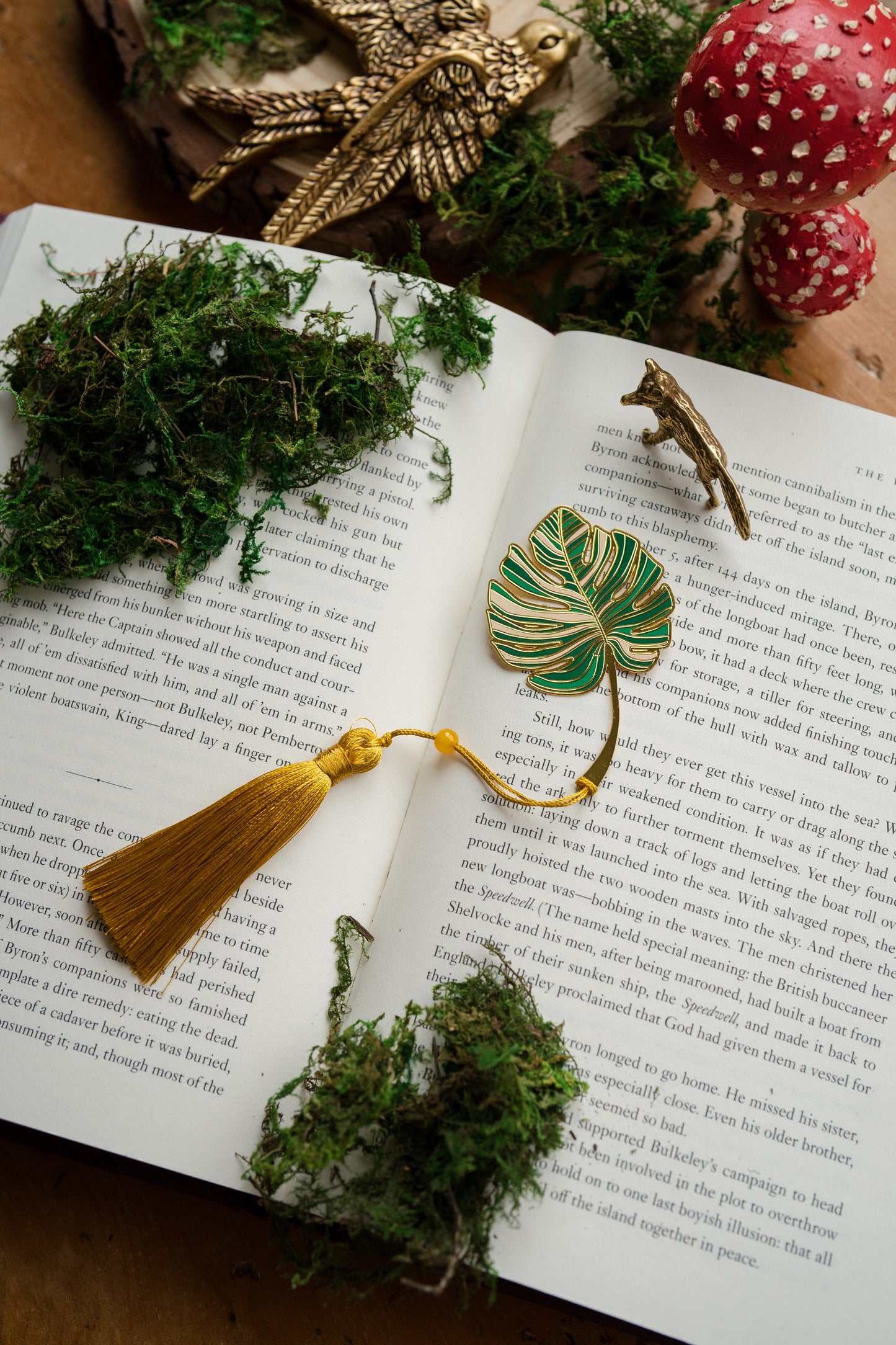 Monstera Leaf Metal Bookmark