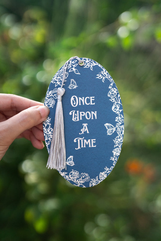 Blue Once Upon a Time Foil Bookmark
