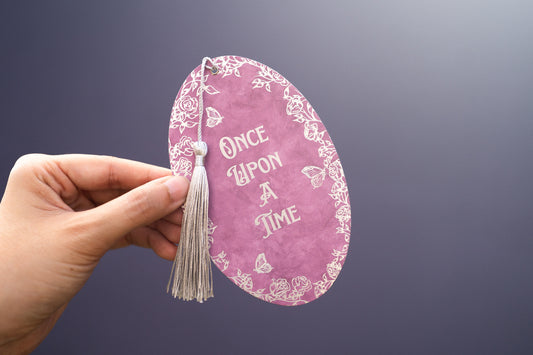 Pink Once Upon a Time Foil Bookmark