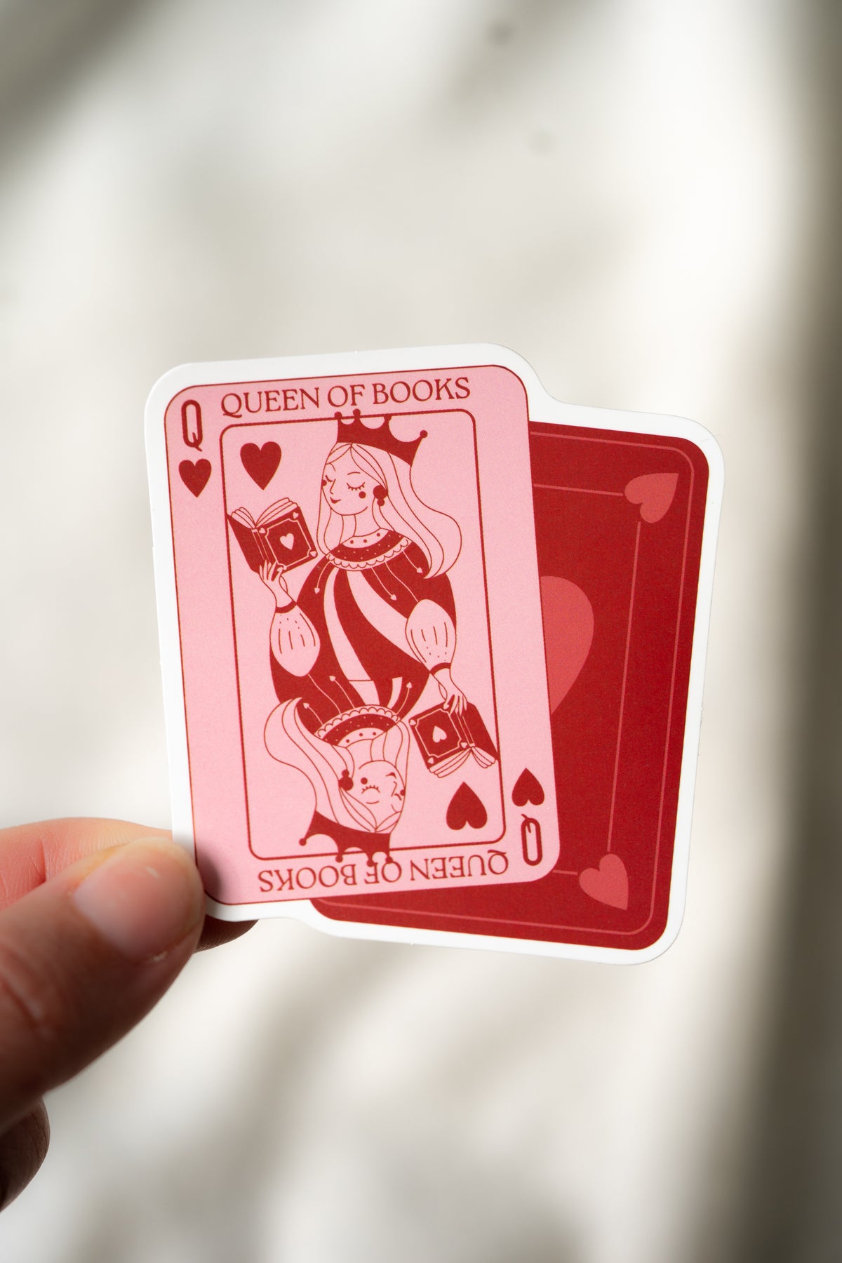 Queen of Books Vinyl Sticker