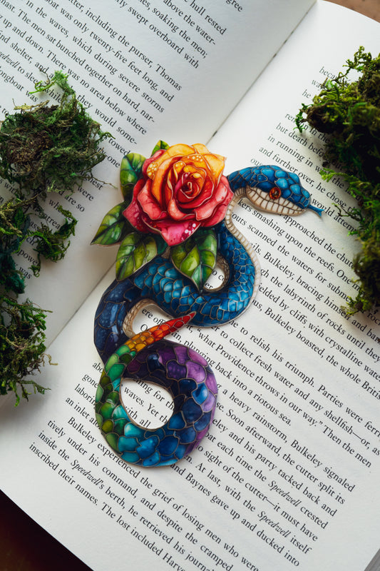 Rainbow Mosaic Serpent Bookmark