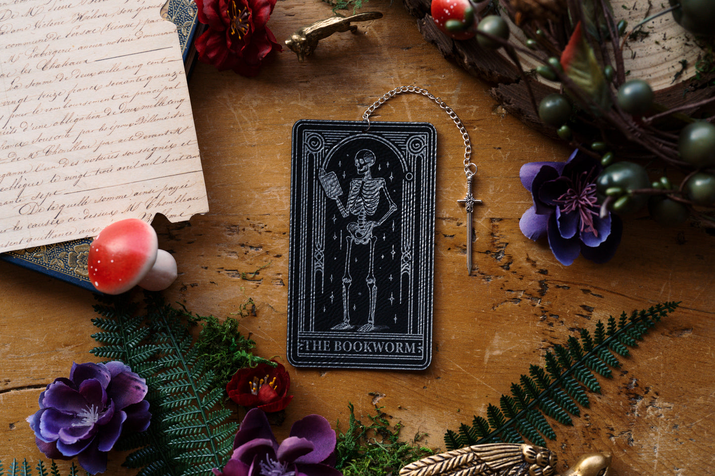 The Bookworm Tarot Card Bookmark