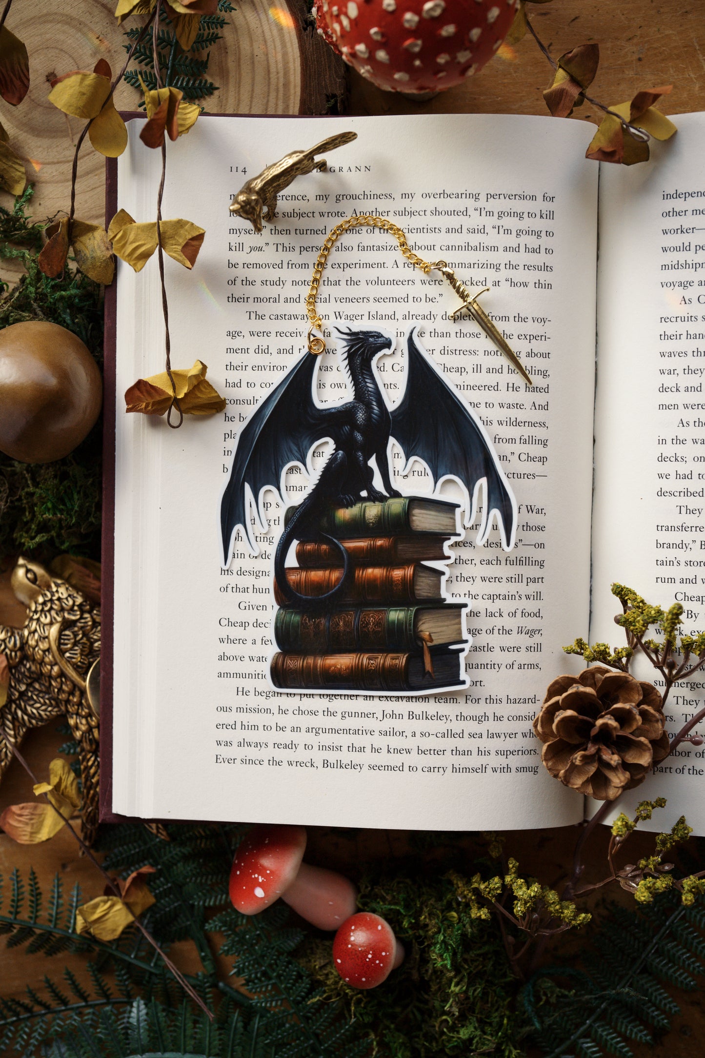 The Dragon’s Literary Hoard Bookmark