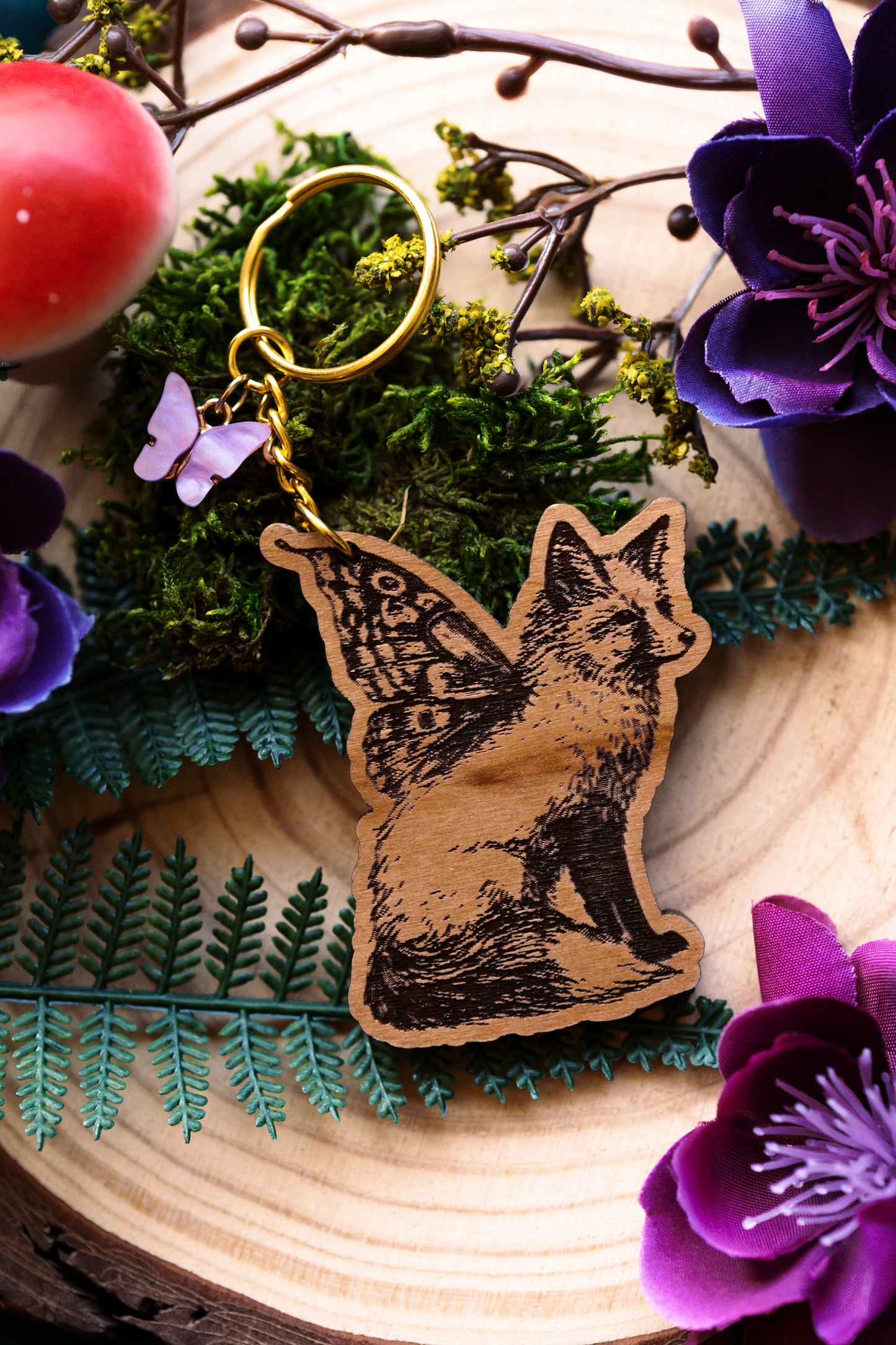 The Faerie Fox Keychain