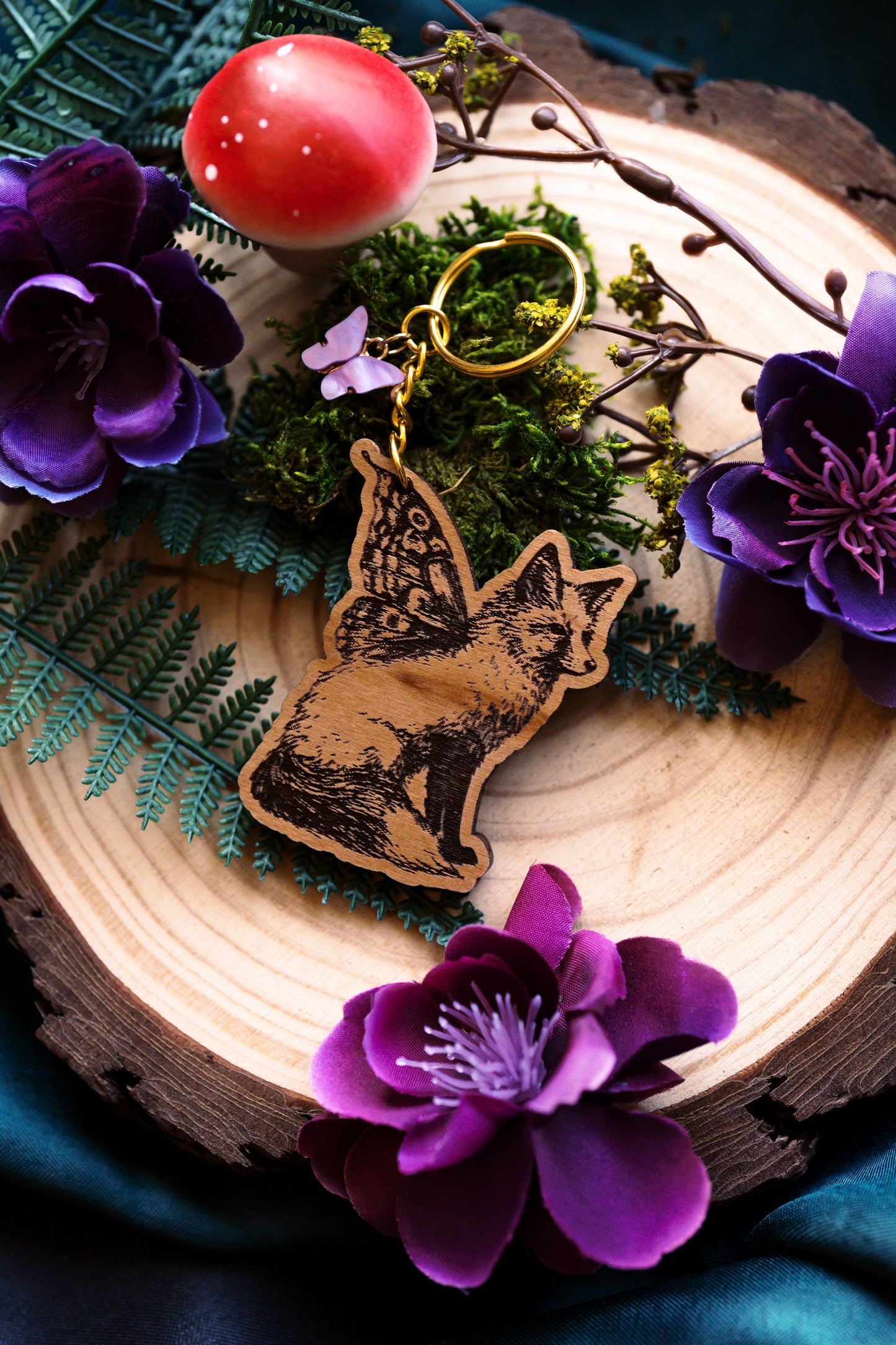 The Faerie Fox Keychain