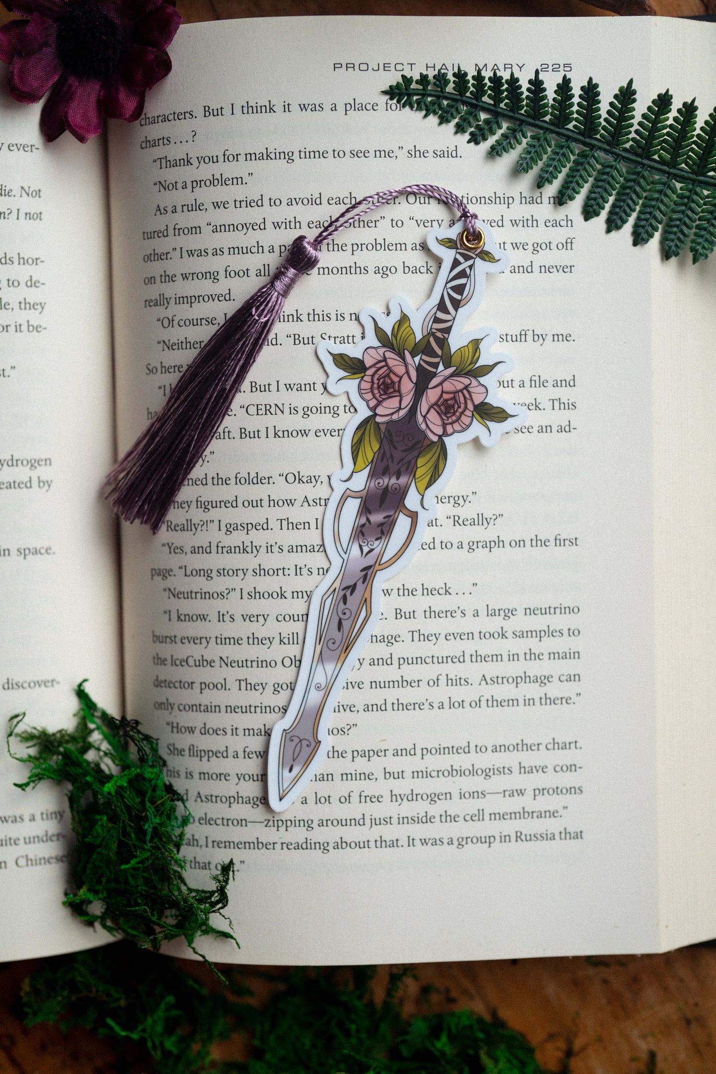 The Floral Blade Bookmark
