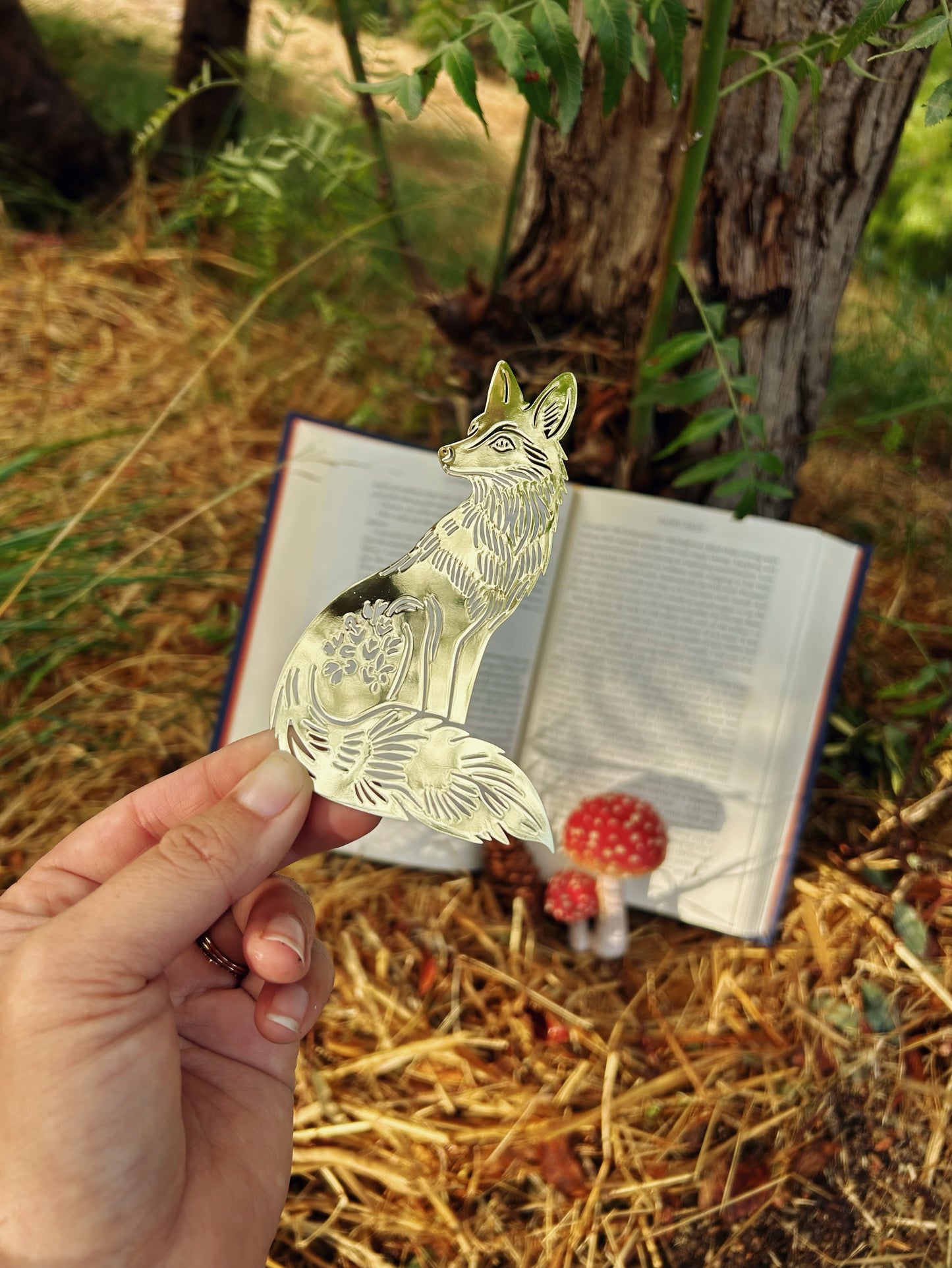 The Fox's Fable Metal Bookmark