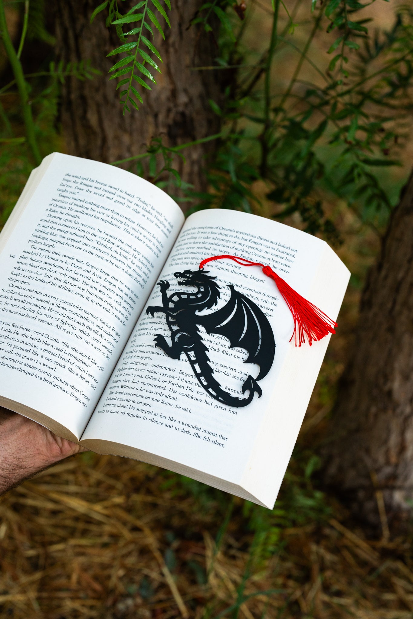 The Obsidian Dragon Metal Bookmark