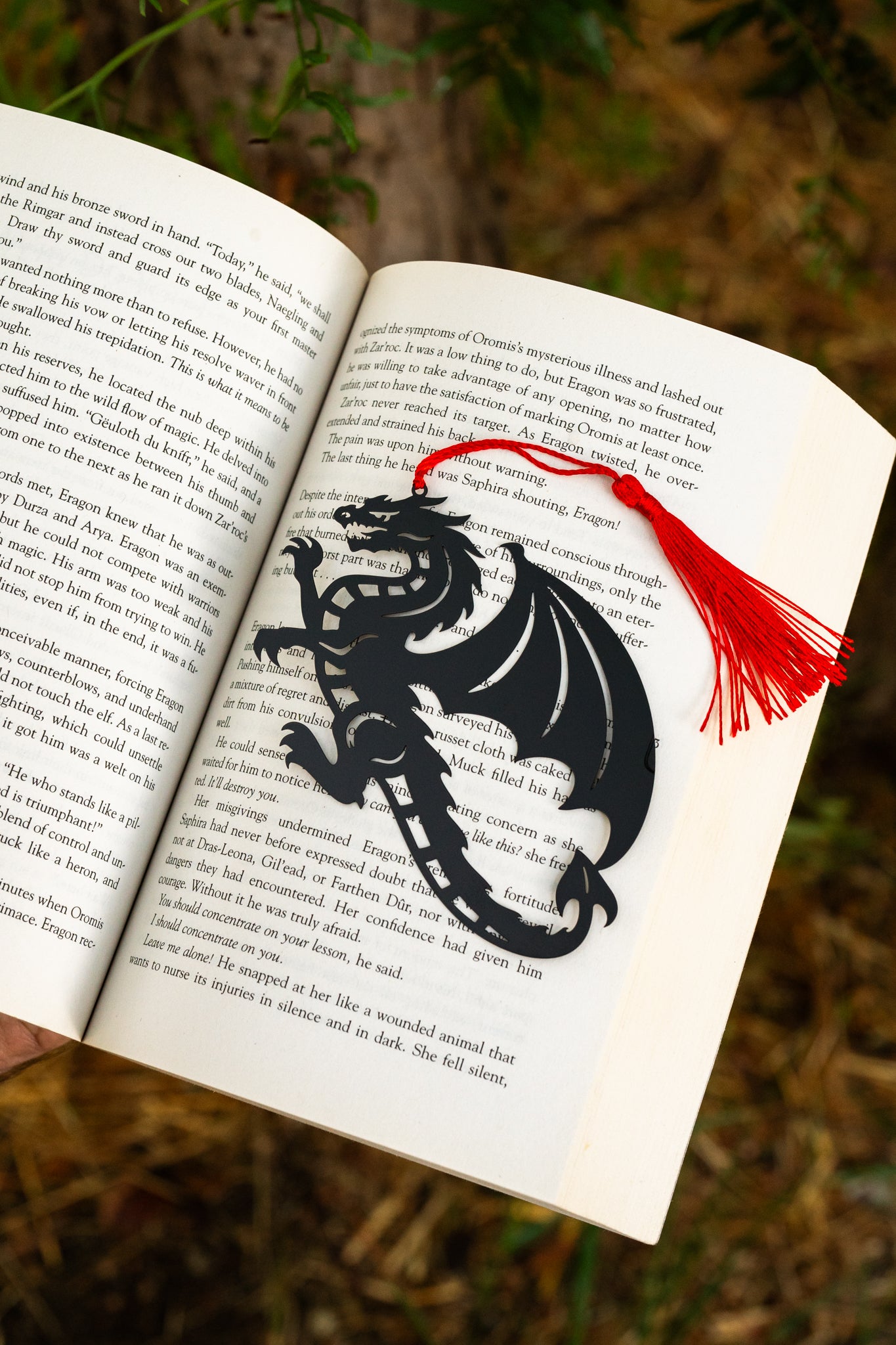 The Obsidian Dragon Metal Bookmark