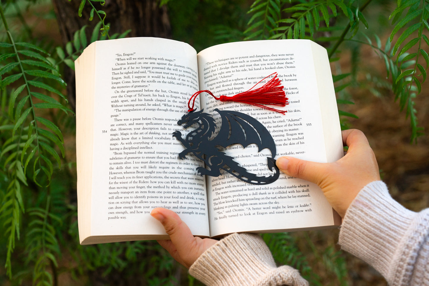 The Obsidian Dragon Metal Bookmark