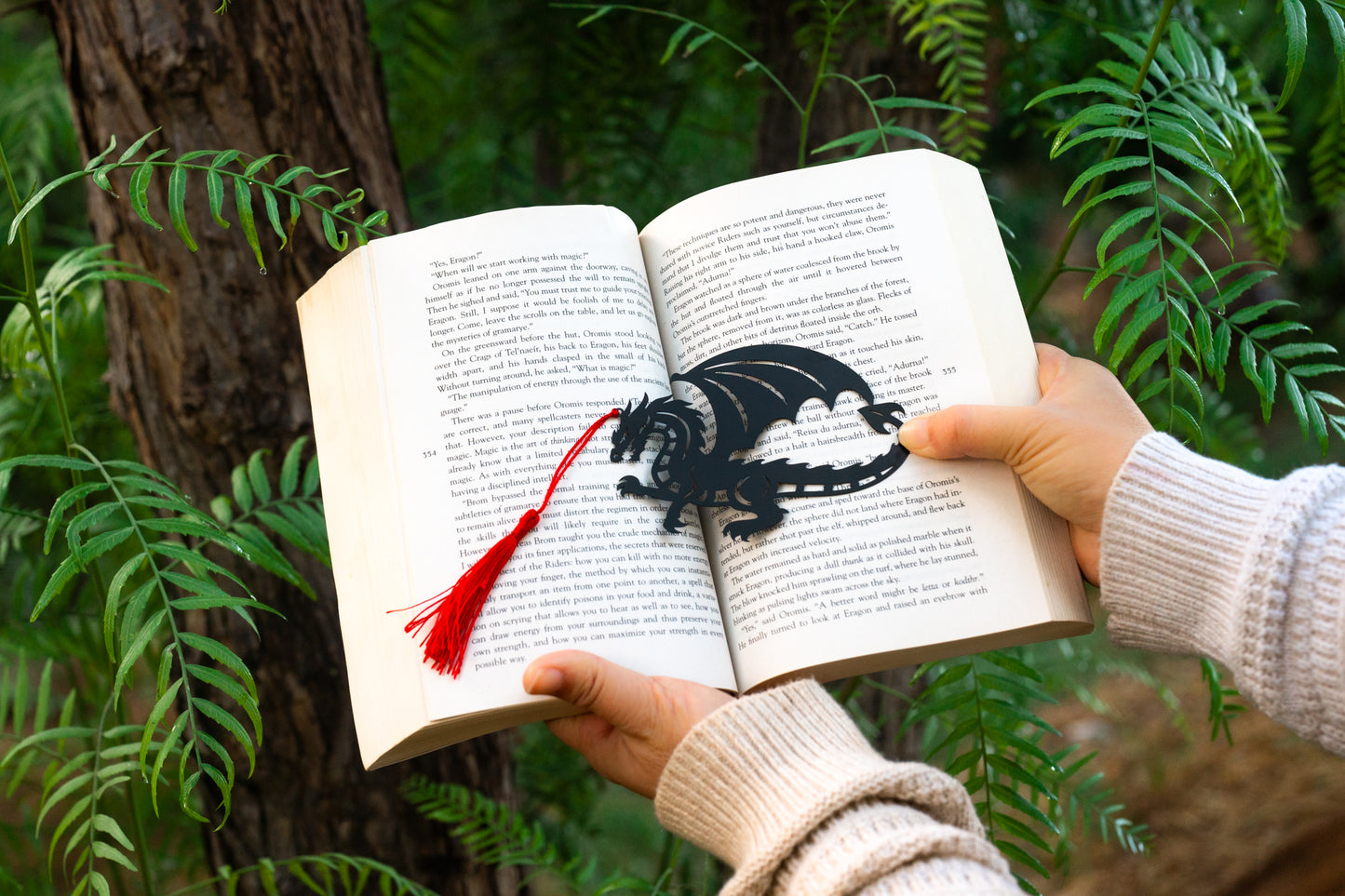 The Obsidian Dragon Metal Bookmark