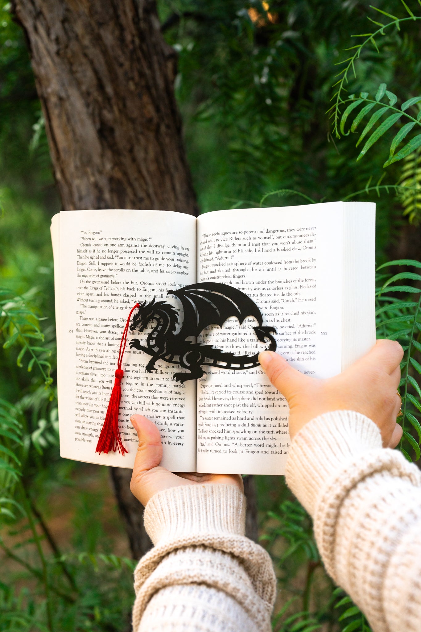 The Obsidian Dragon Metal Bookmark