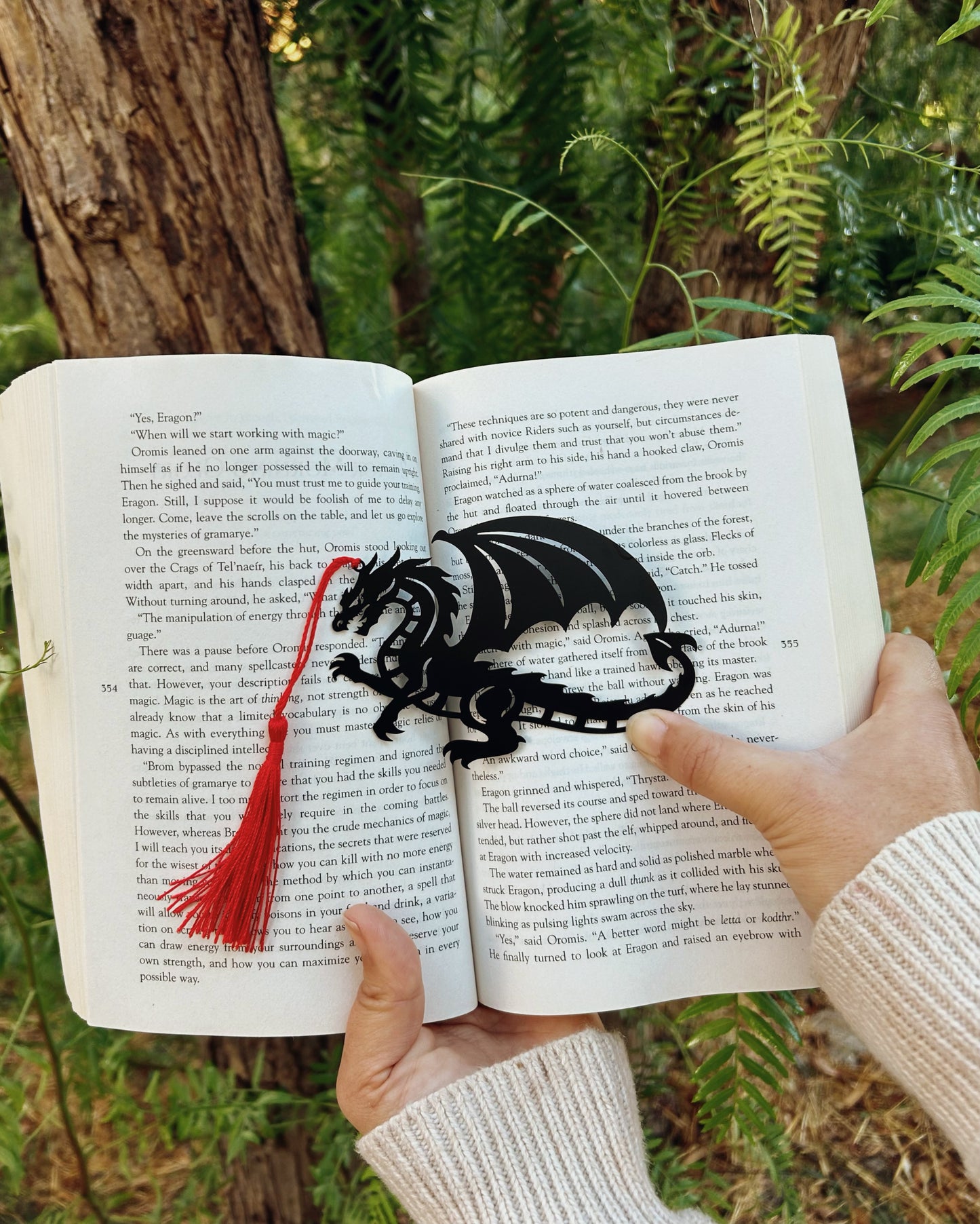 The Obsidian Dragon Metal Bookmark