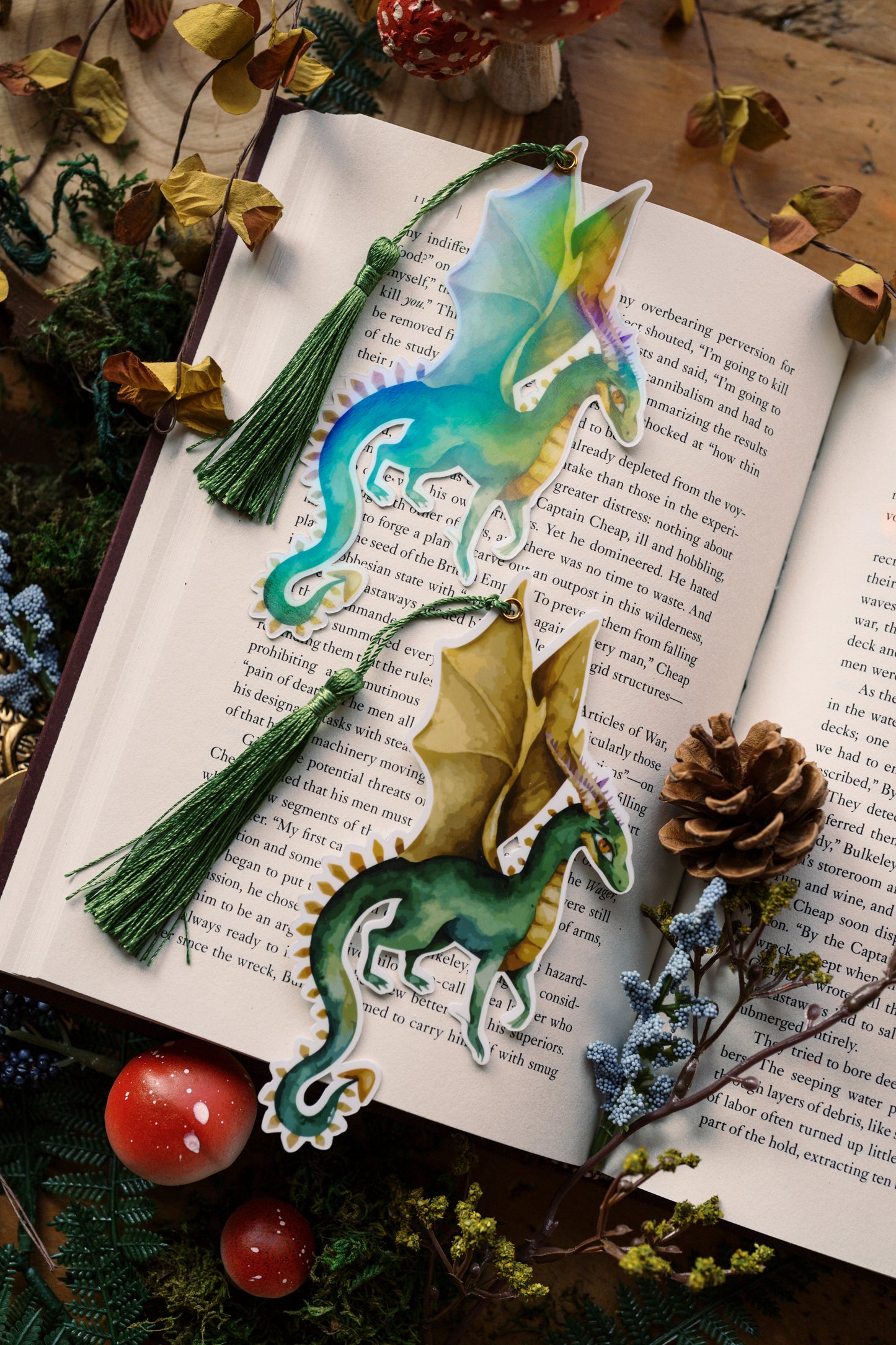 The Verdant Gold Dragon Bookmark