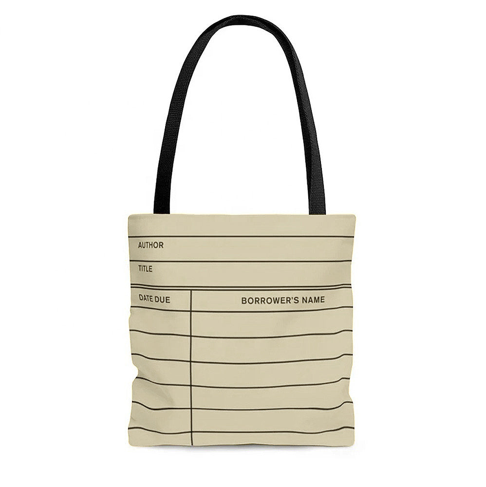 Library Card Tote Bag
