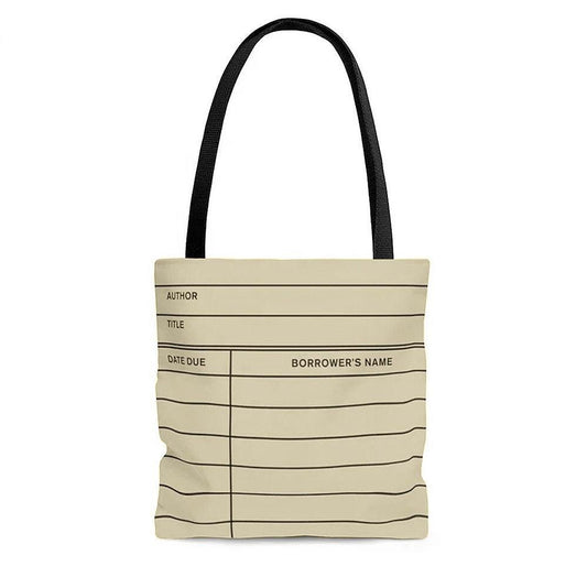 Library Card Tote Bag, Tote Bag for Readers, Bookish, Book Lover