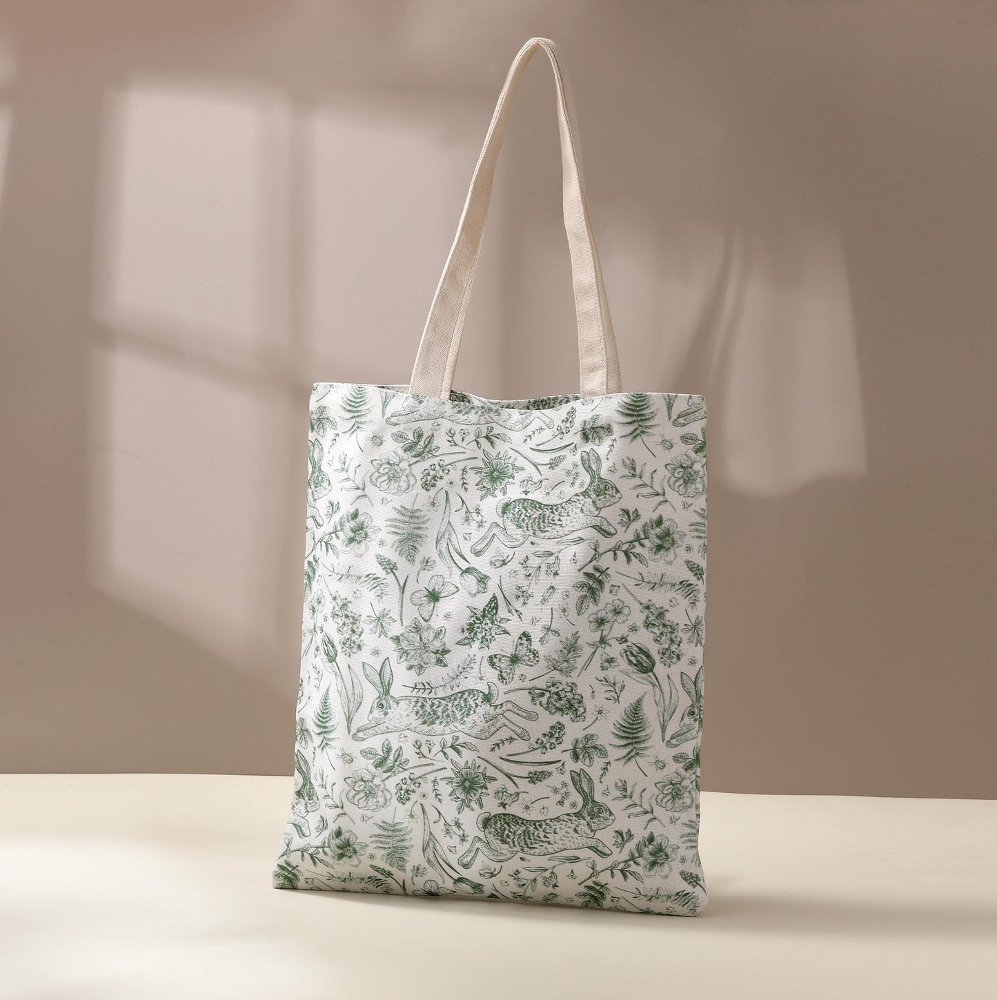 Whimsical Woodland Tote Bag, Nature Tote Bag, Book Lover, Bookish Tote Bag