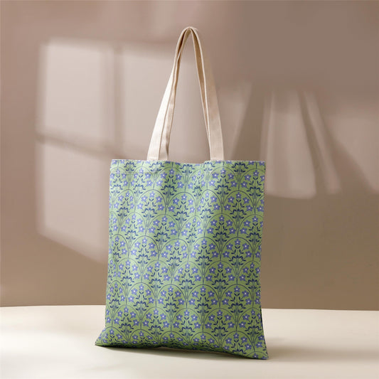 Meadow Reverie Floral Tote Bag, Nature Tote Bag, Book Lover, Bookish Tote Bag