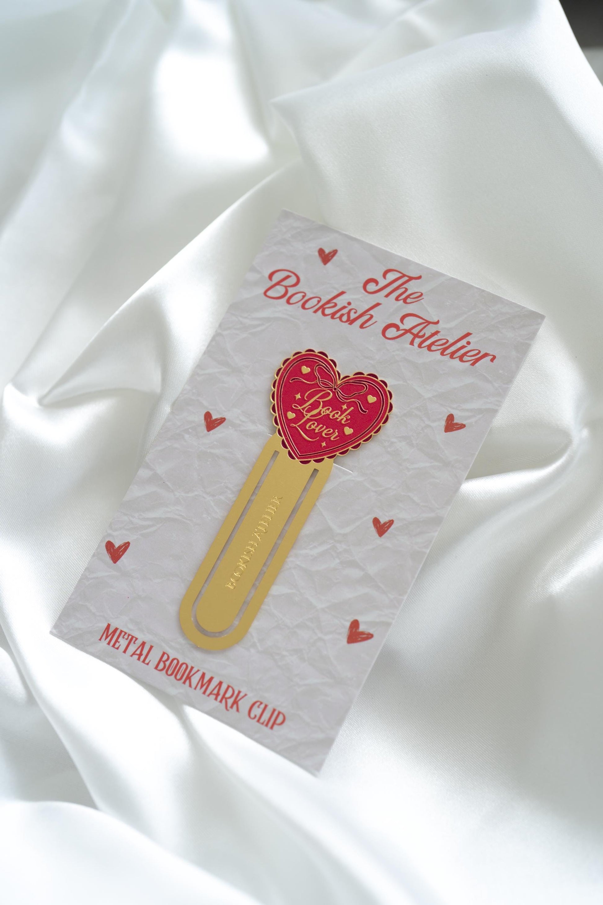 Book Lover Metal Bookmark Clip