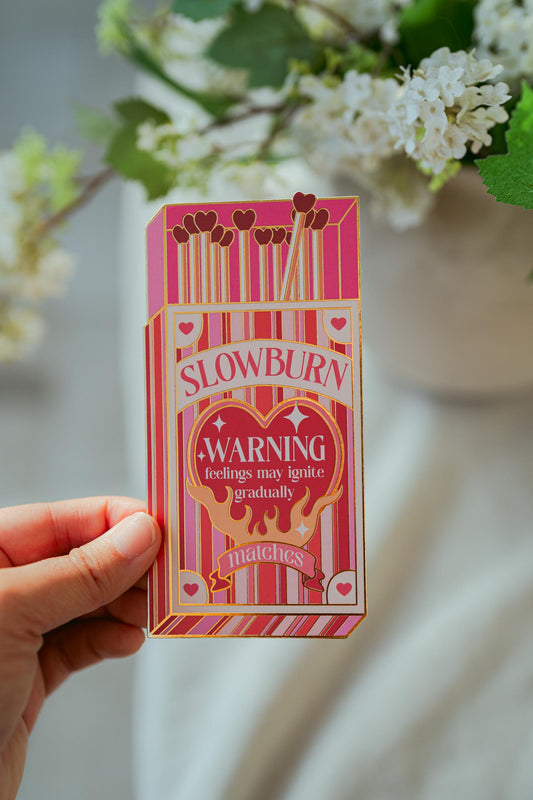 Slow Burn Gold Foil Bookmark