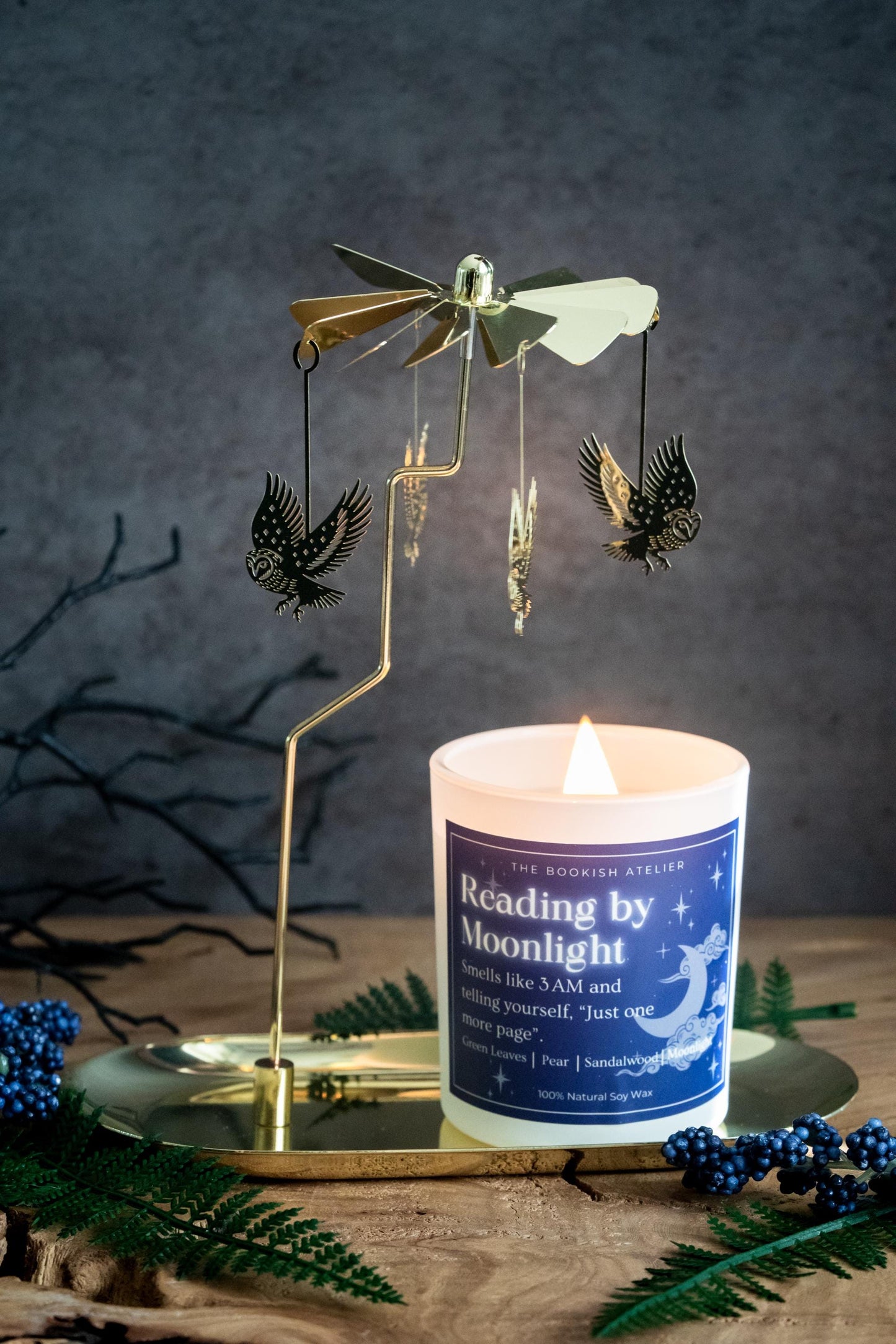 Flying Owl Candle Carousel