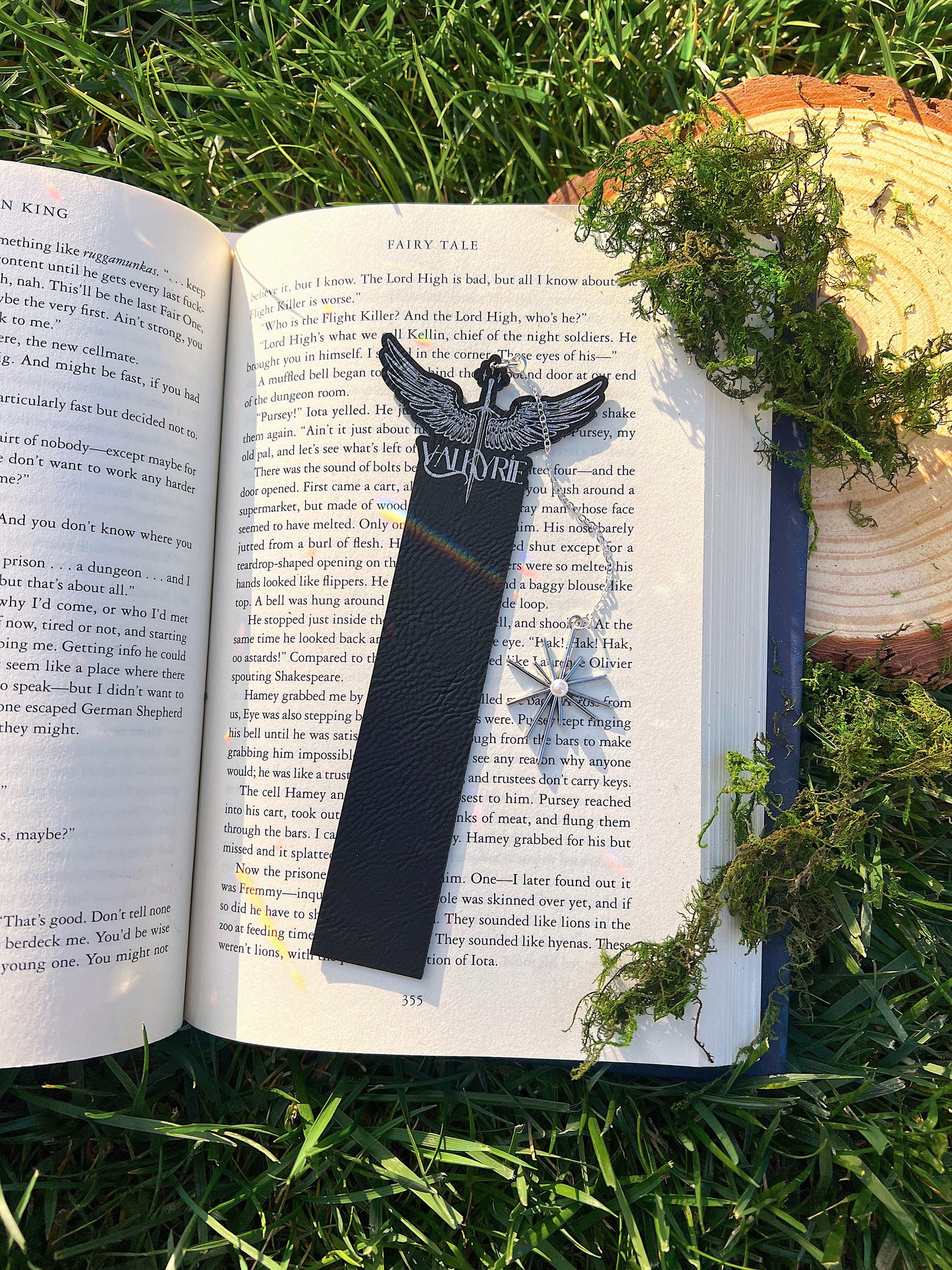 Valkyrie Leather Bookmark, Fantasy Bookmark, Elven-Inspired Bookmark, Gift for Readers, Elf Fairy Faerie Fae Bookmark, Warrior Goddess