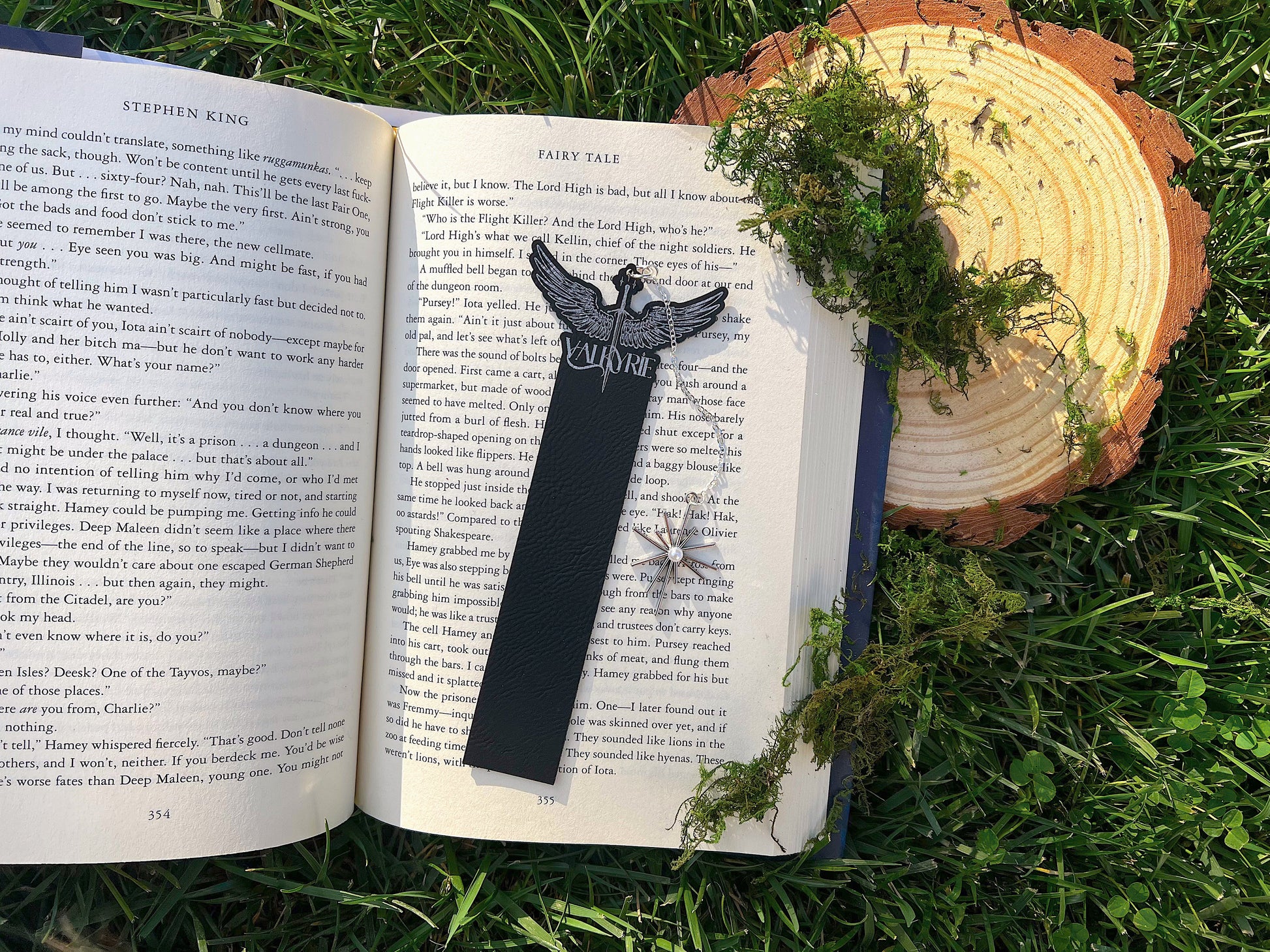 Valkyrie Leather Bookmark, Fantasy Bookmark, Elven-Inspired Bookmark, Gift for Readers, Elf Fairy Faerie Fae Bookmark, Warrior Goddess