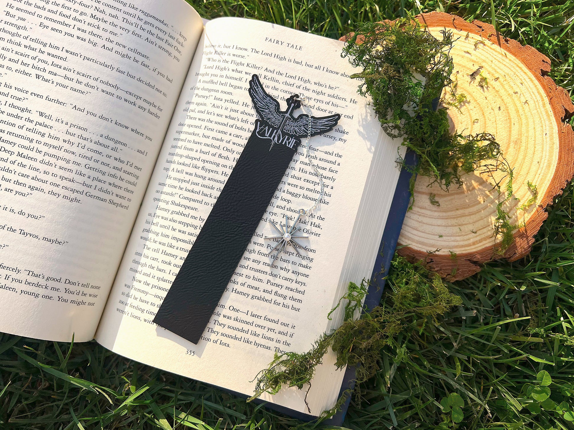 Valkyrie Leather Bookmark, Fantasy Bookmark, Elven-Inspired Bookmark, Gift for Readers, Elf Fairy Faerie Fae Bookmark, Warrior Goddess