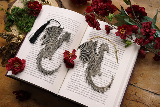Gold and Black Dragon Bookmark